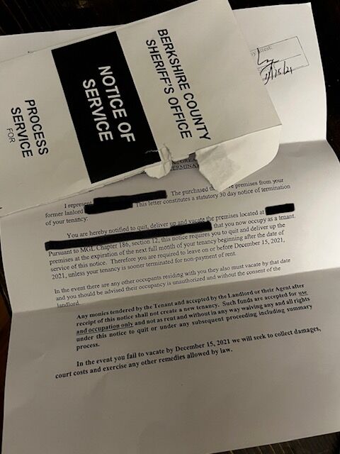Eviction notice
